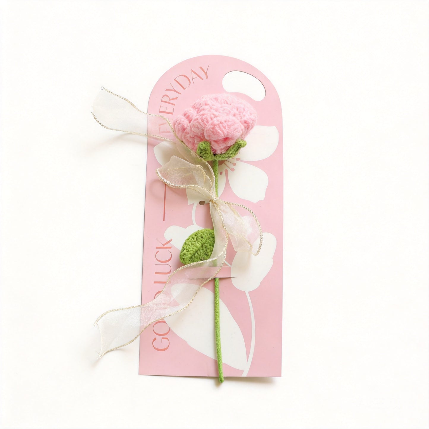 Crochet Single Flower Bouquet Charm - image 1