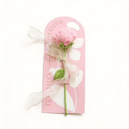 Crochet Single Flower Bouquet Charm - image 1