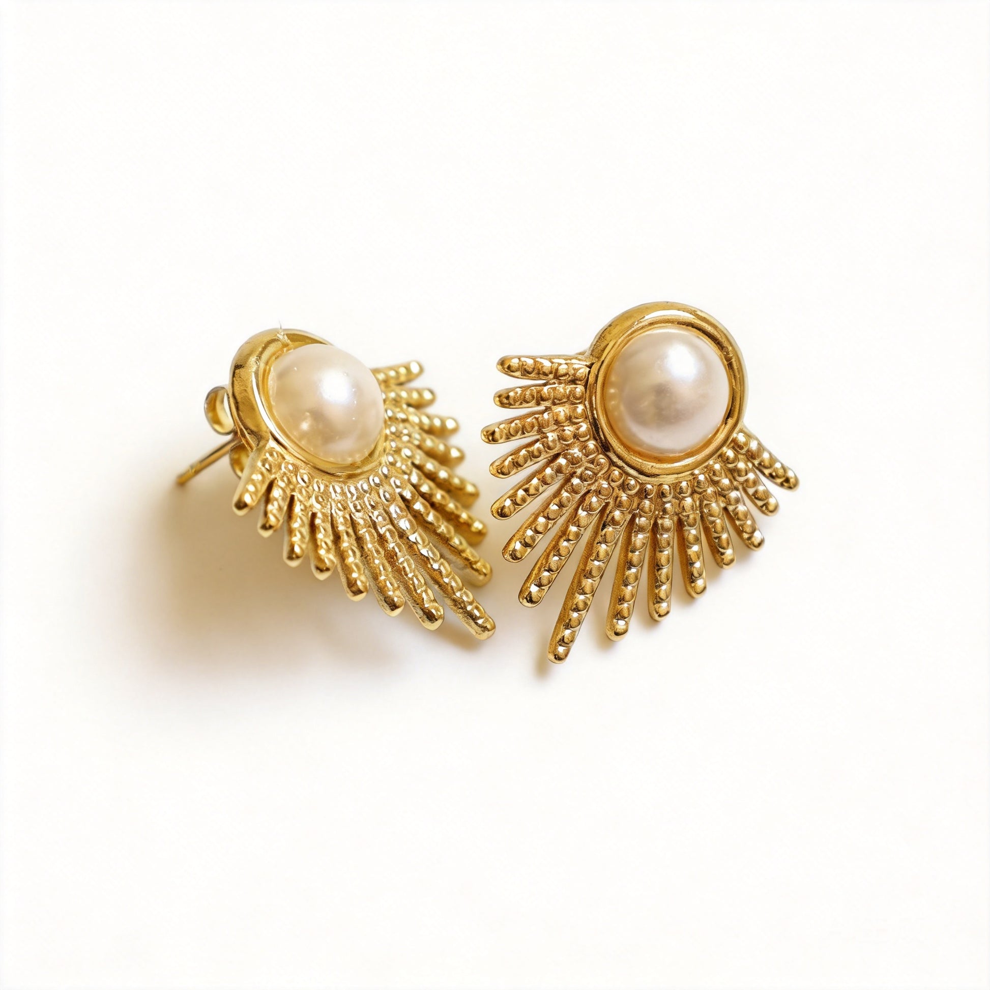 Sunburst Stud Earrings - image 1