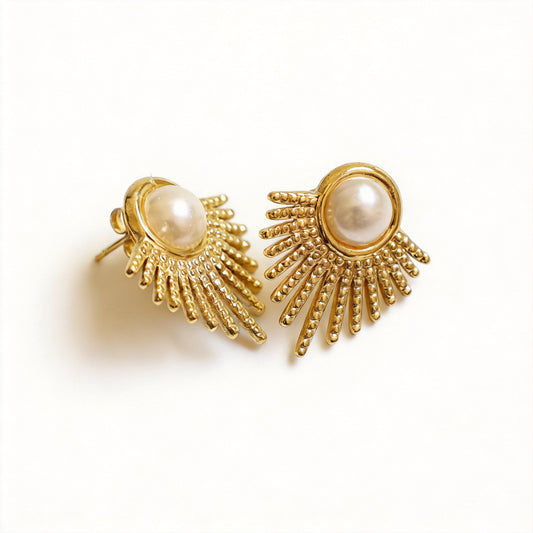 Sunburst Stud Earrings