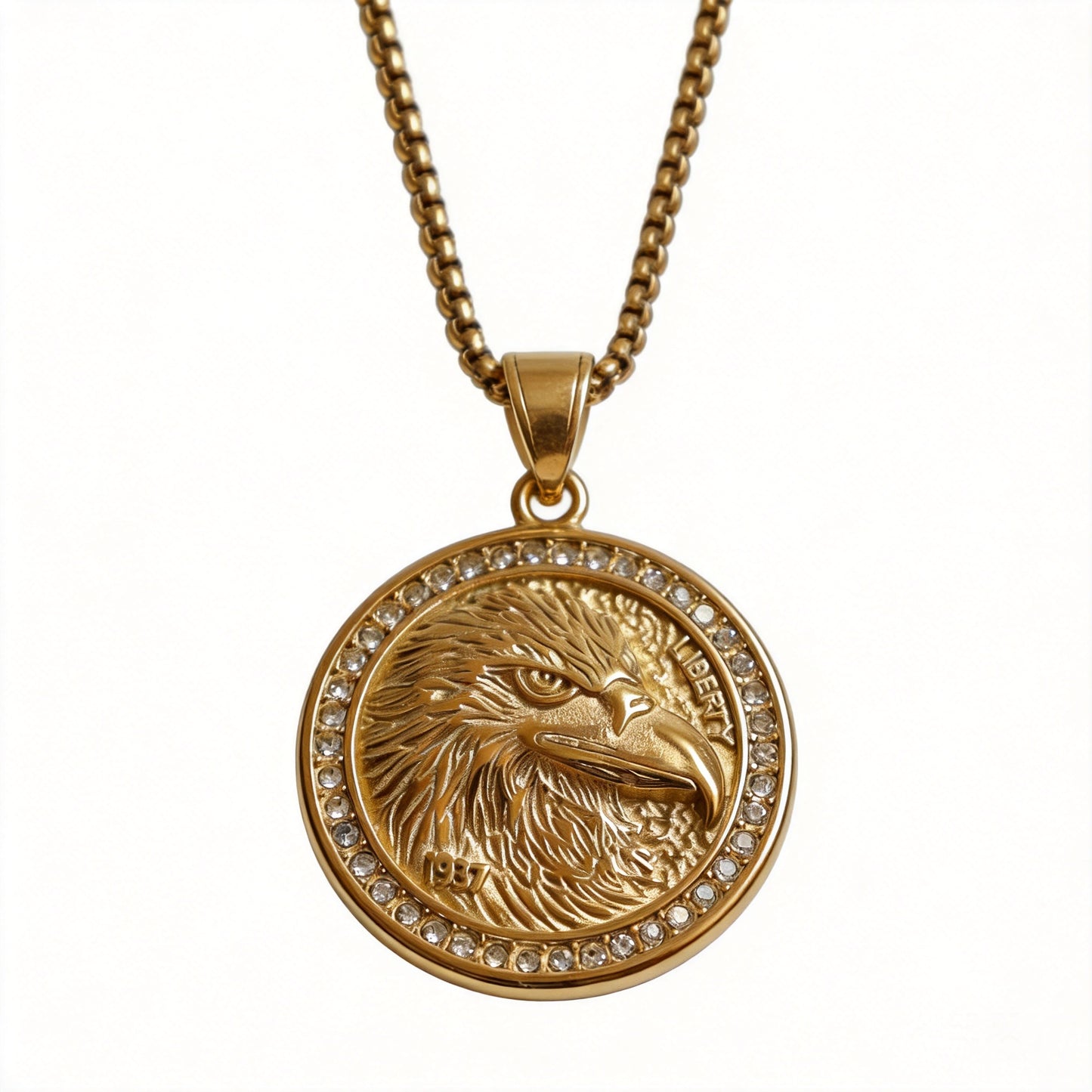 Eagle Medallion Necklace - image 2