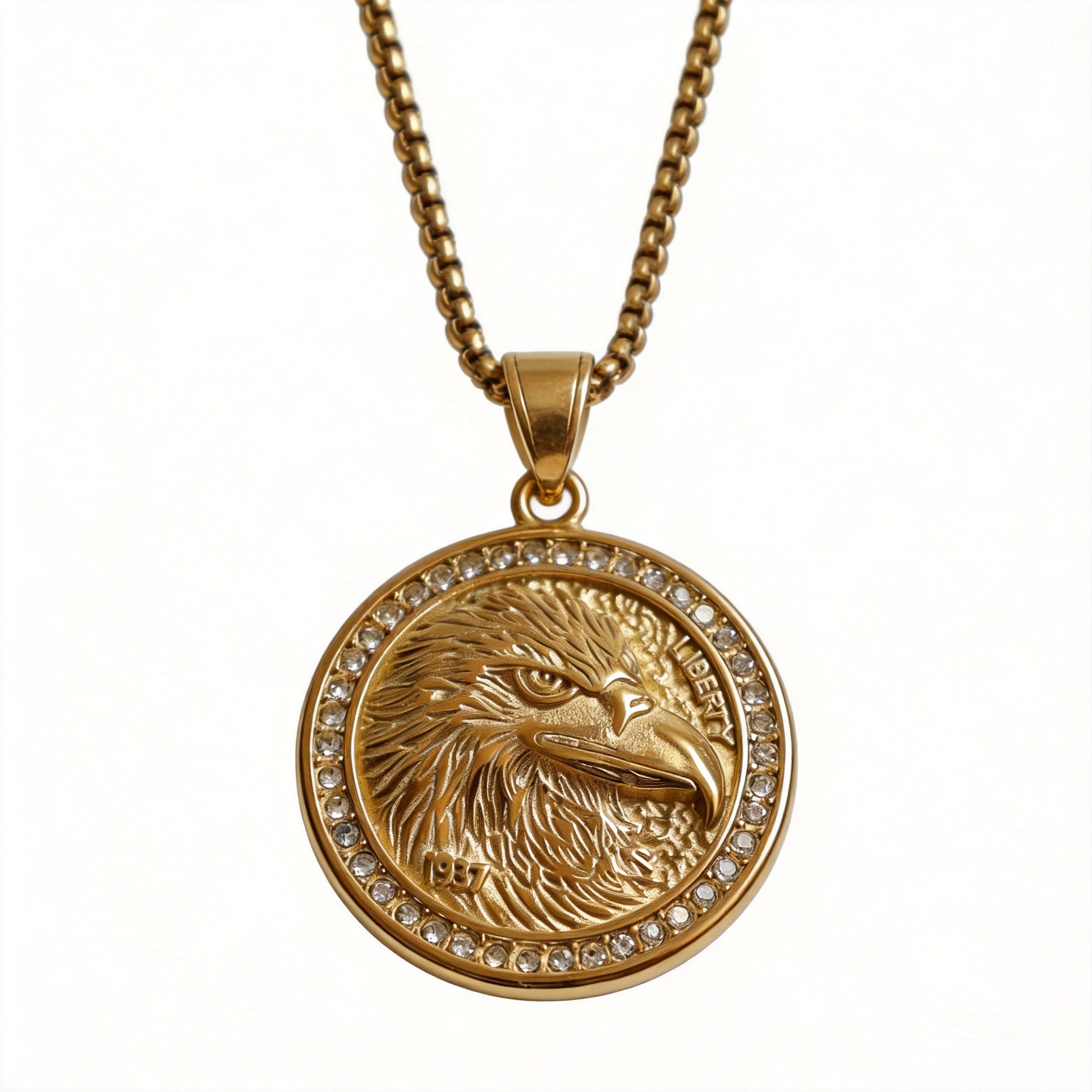 Eagle Medallion Necklace - image 2