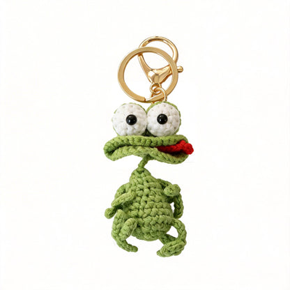 Crochet Green Duckling Keychain - image 4