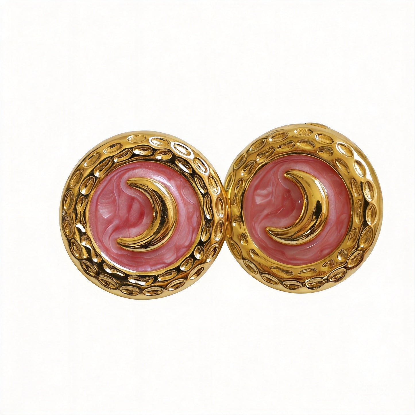 Moon Stud Earrings - image 1