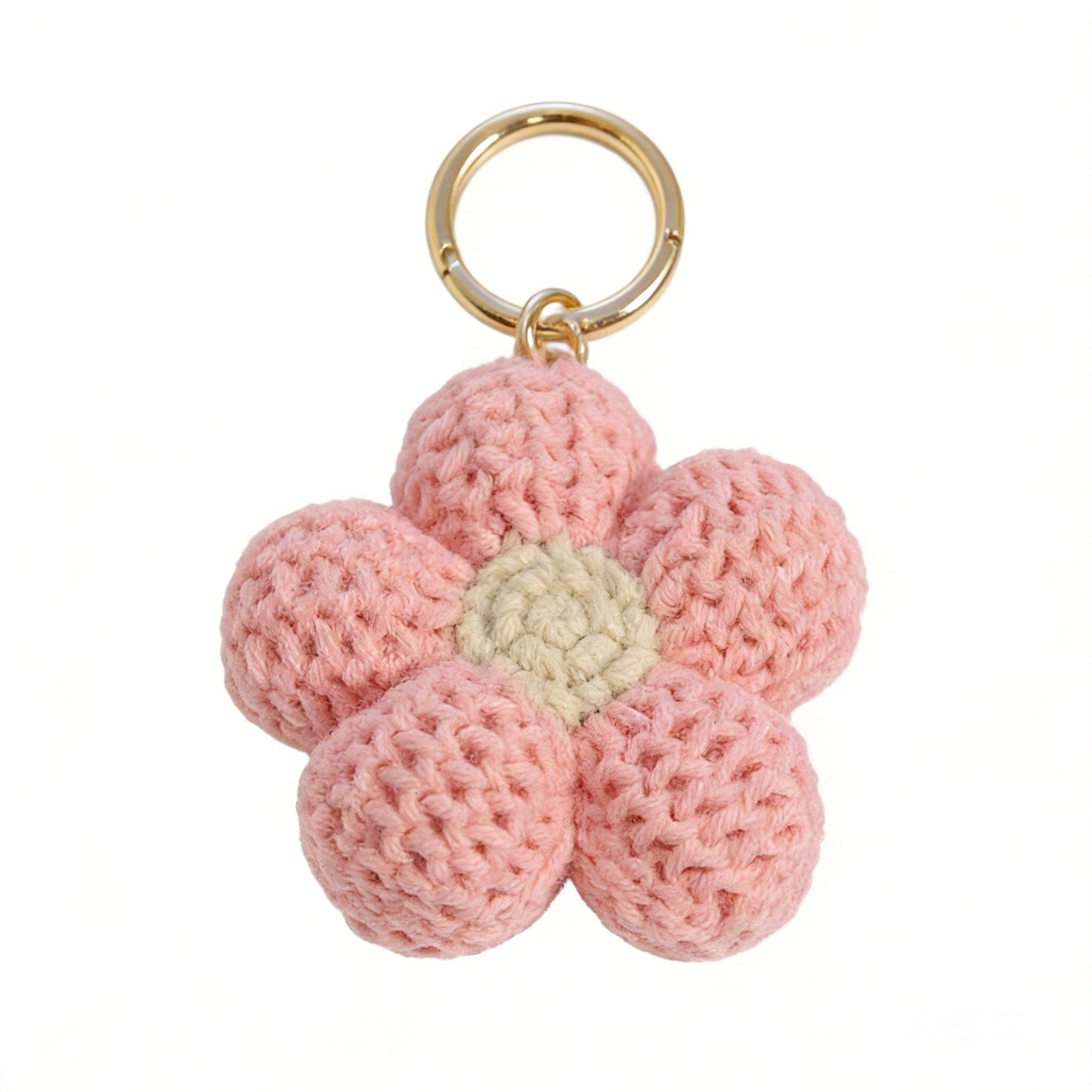 Crochet Flower Bag Charm - image 1