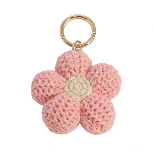 Crochet Flower Bag Charm