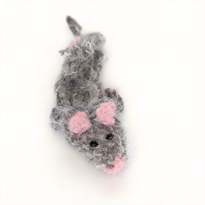 Crochet Mouse Bag Charm - image 1