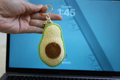 Crochet Avocado Keychain - image 3