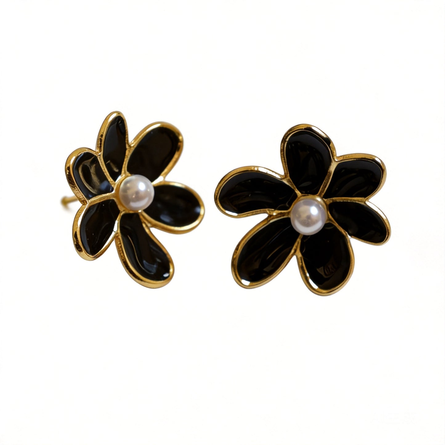 Five Petal Flower Earrings - image 1