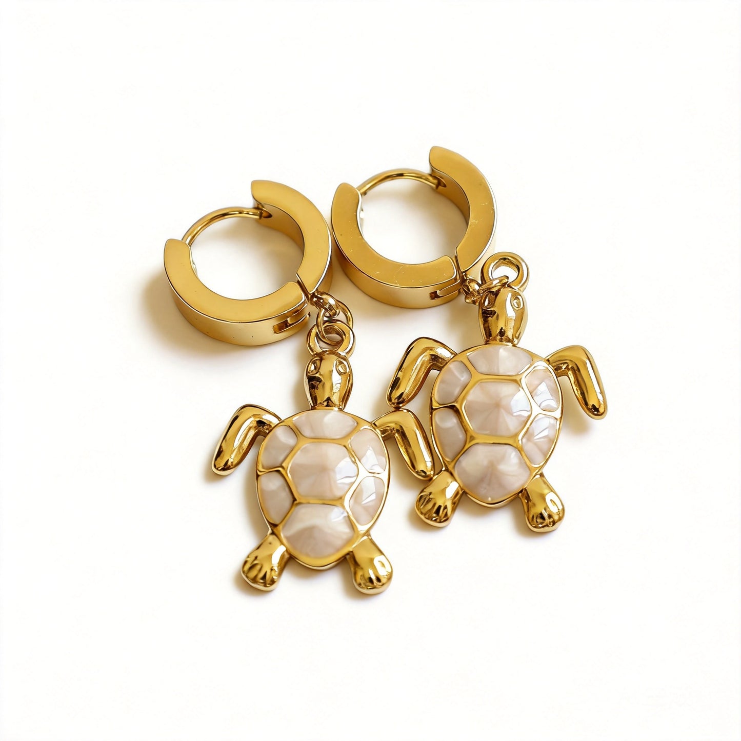 Sea Turtle Huggie Earrings - image 1