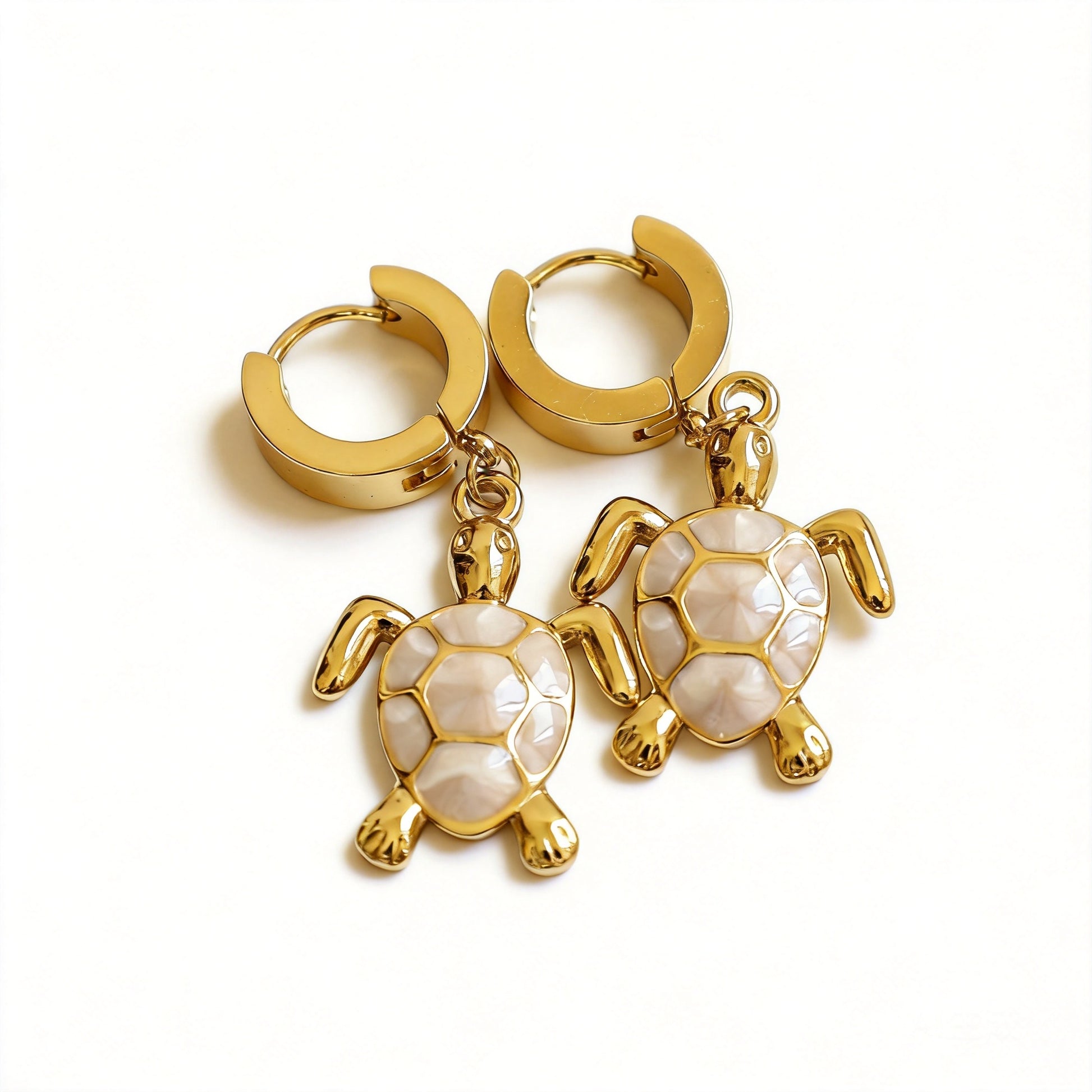 Sea Turtle Huggie Earrings - image 1
