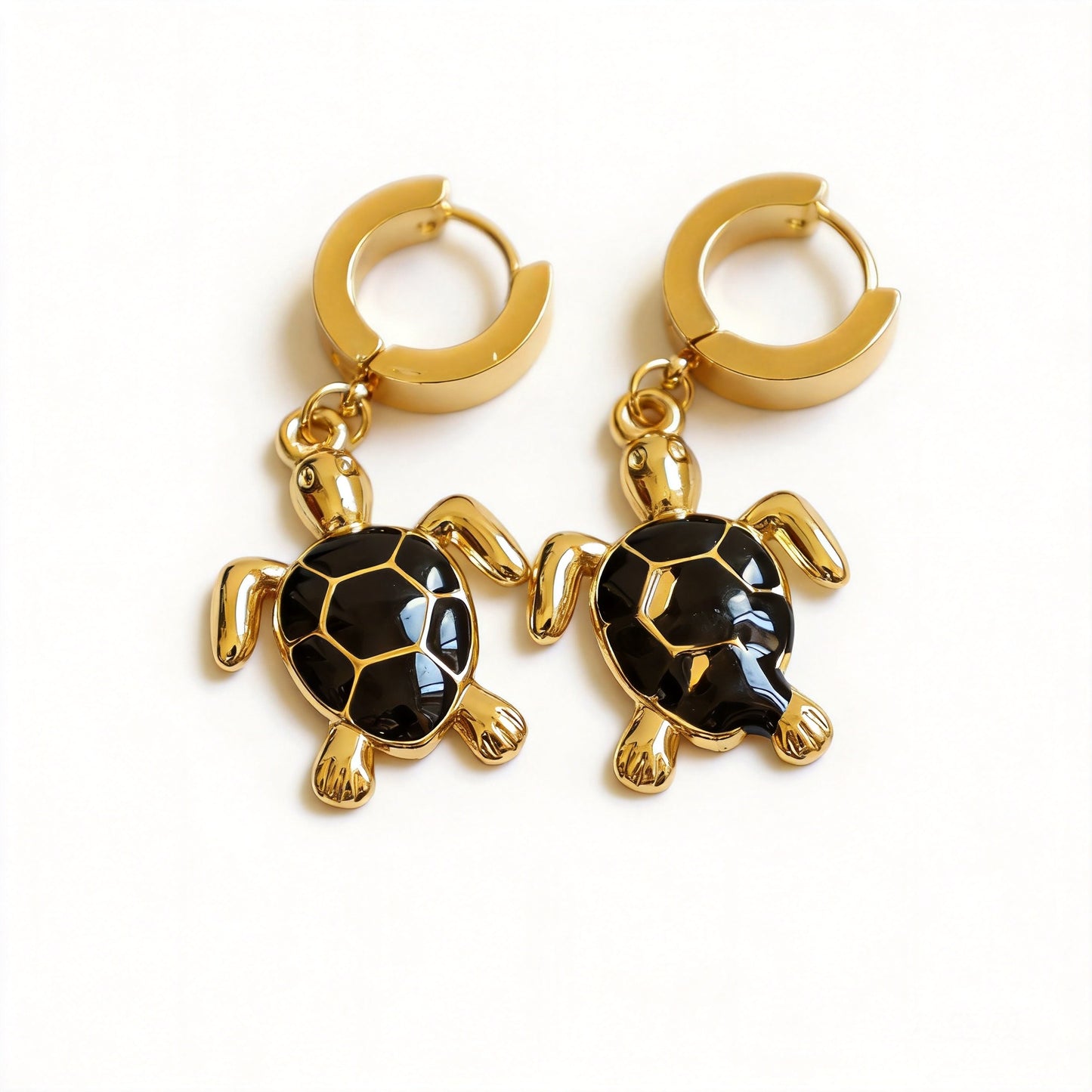 Sea Turtle Huggie Earrings - image 2