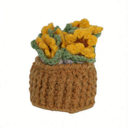 Crochet Flower Pot Decor - image 16