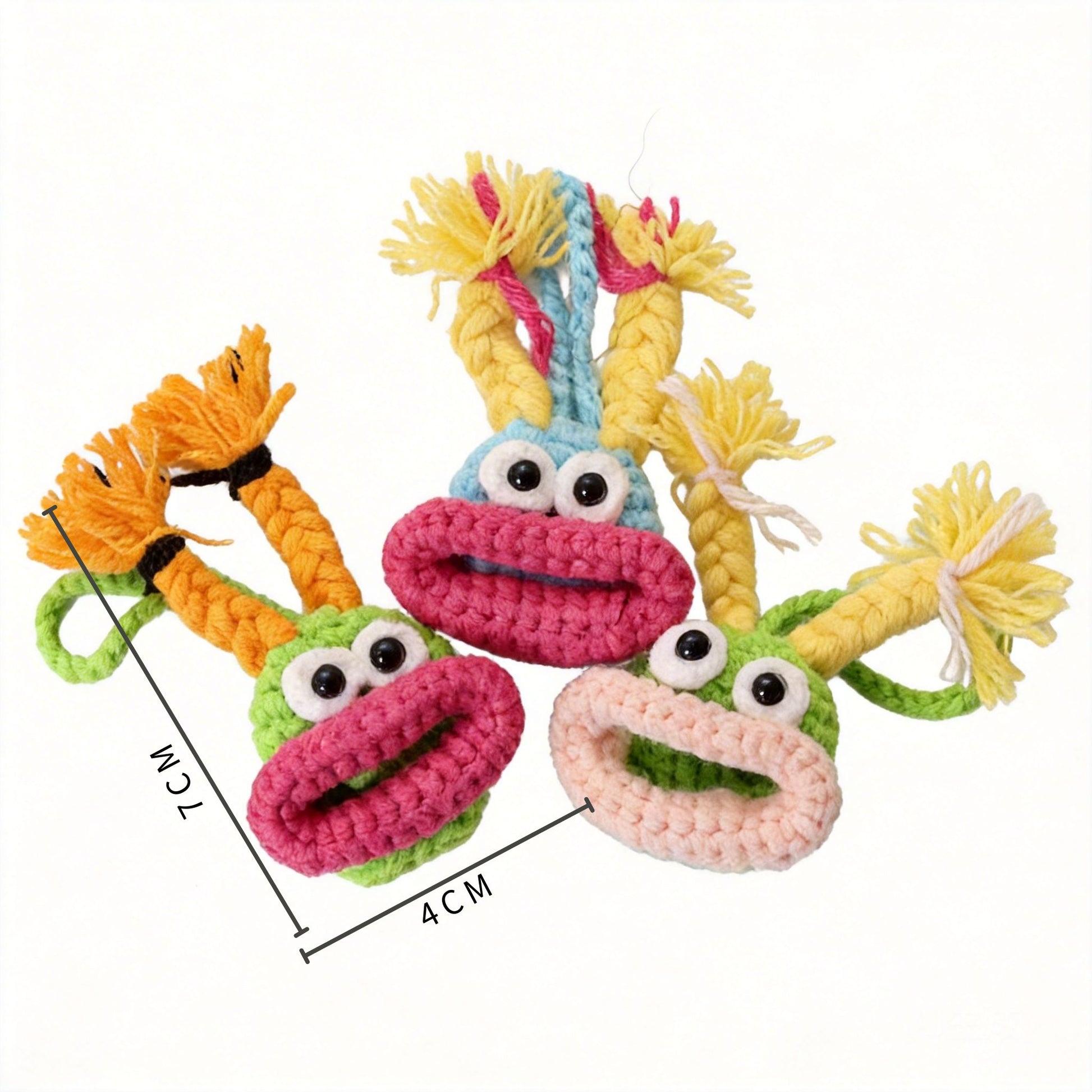Crochet Big Mouth Keychain - image 7
