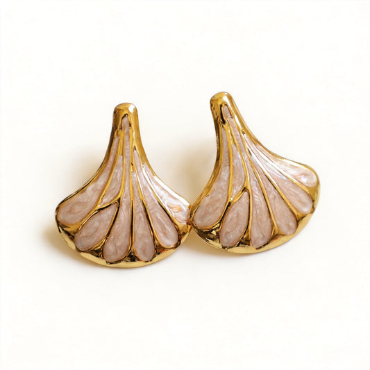 Ginkgo Leaf Earrings - image 1