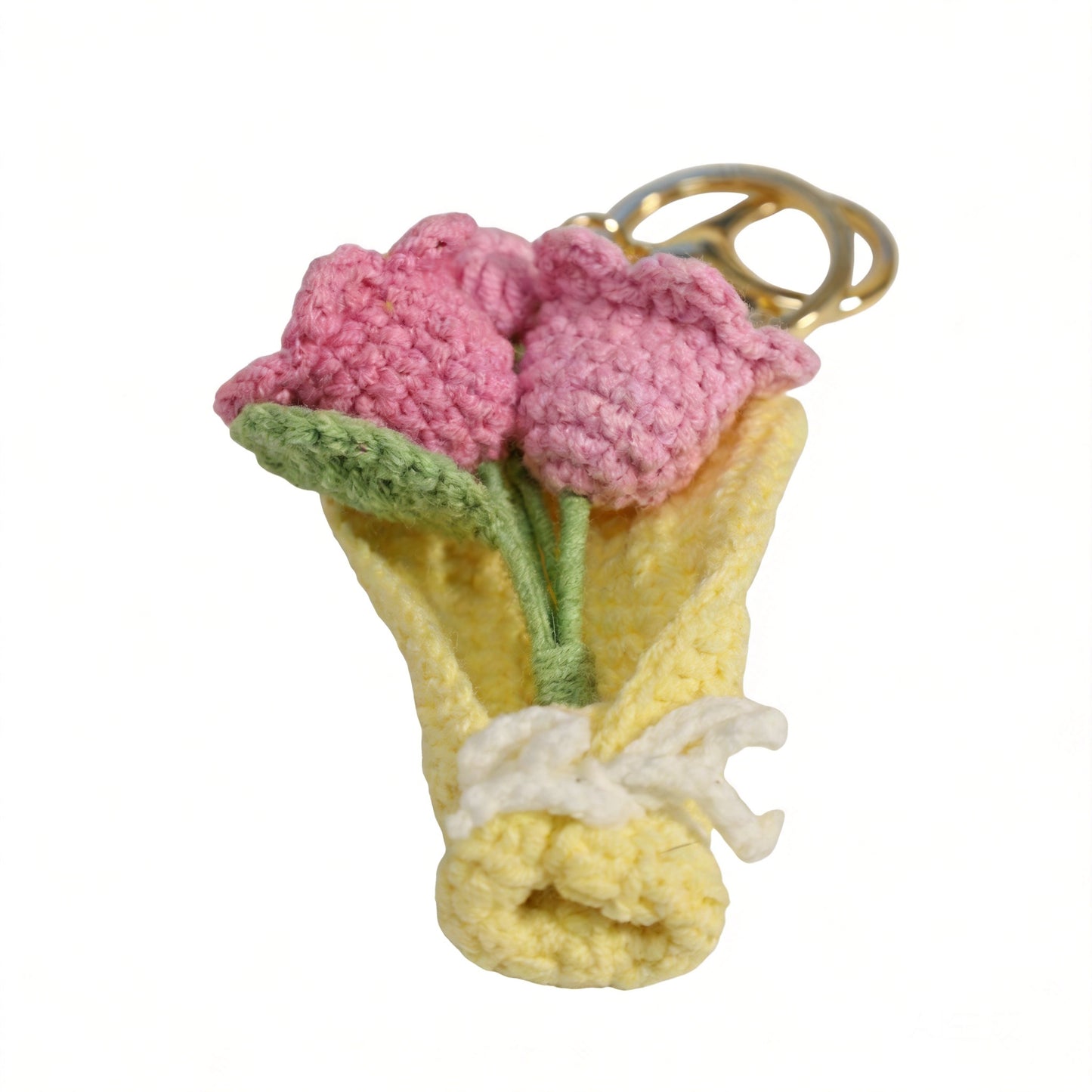 Flower Bouquet Bag Charm - image 1