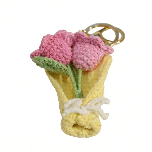 Flower Bouquet Bag Charm