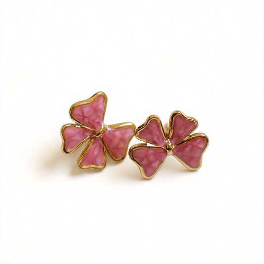 Bow Stud Earrings - image 1