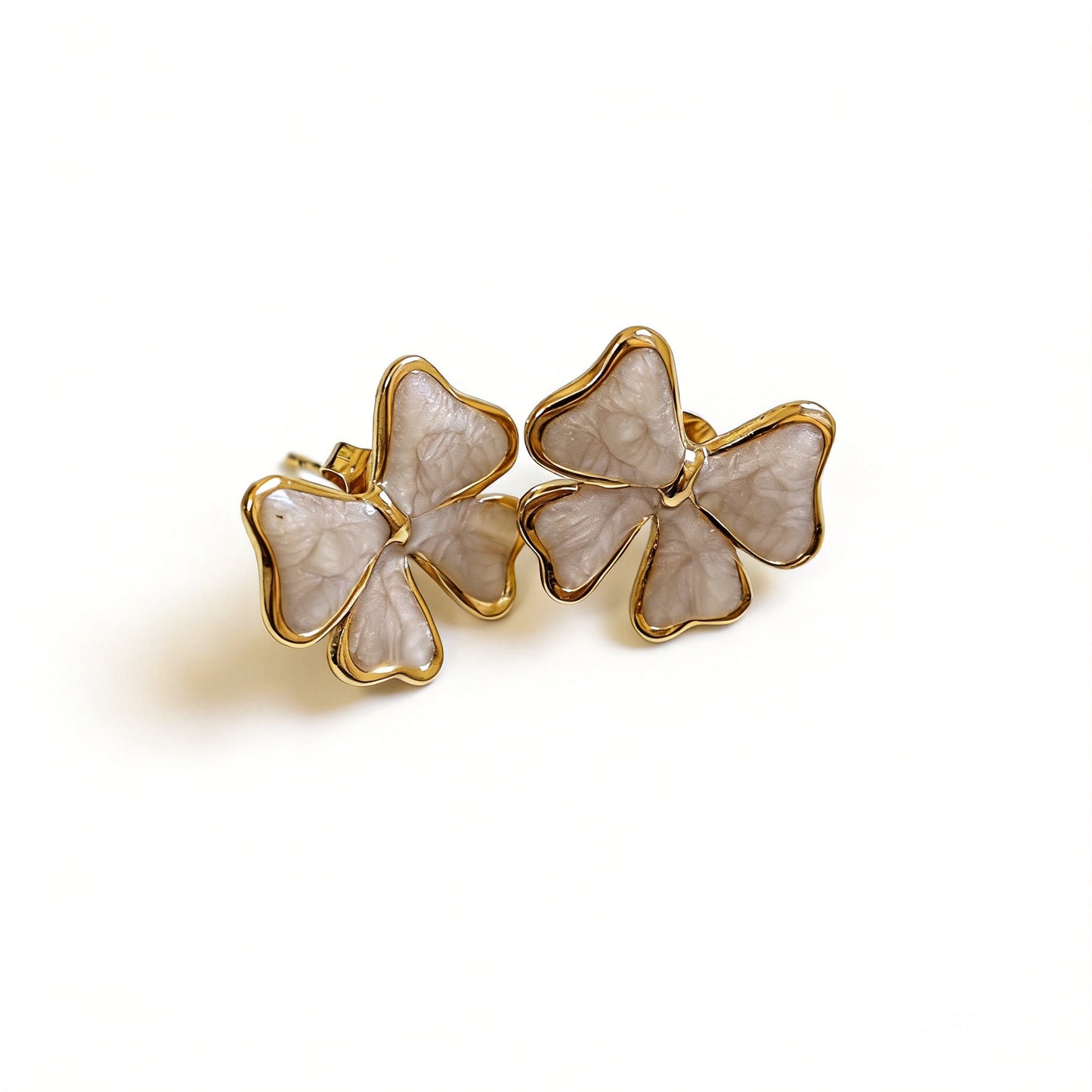 Bow Stud Earrings - image 2