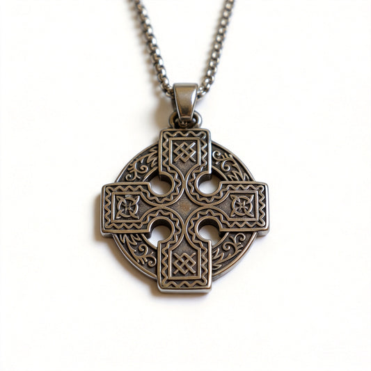 Cross Medallion Necklace - image 1