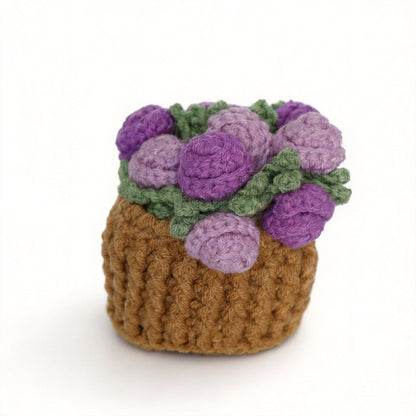 Crochet Flower Pot Decor - image 21