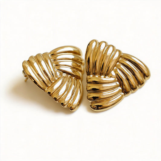 Geometric Stud Earrings - image 1
