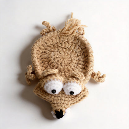 Crochet Squirrel Cup Coaster - image 1
