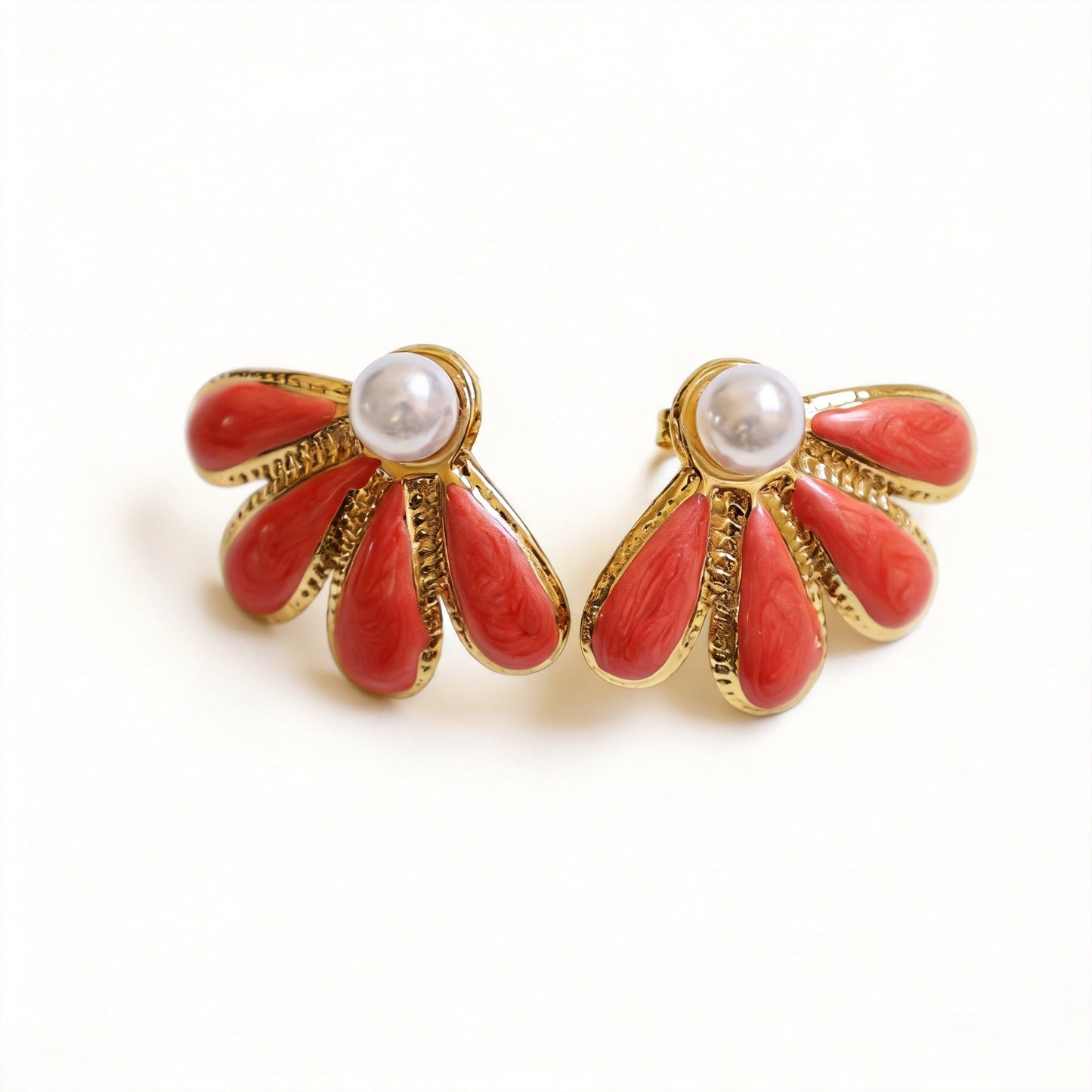 Four Leaf Flower Earrings - image 2