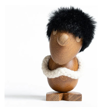 Nordic Wooden Woodpecker Desk Ornament - Creative Office Gif Pessimist-13cm High