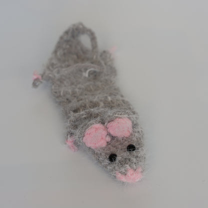 Crochet Mouse Bag Charm - image 2