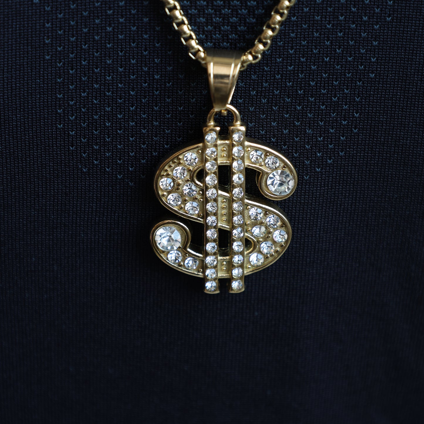 Dollar Sign Pendant Necklace - image 5