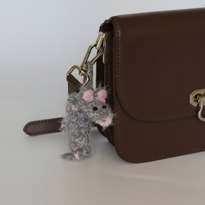 Crochet Mouse Bag Charm - image 8