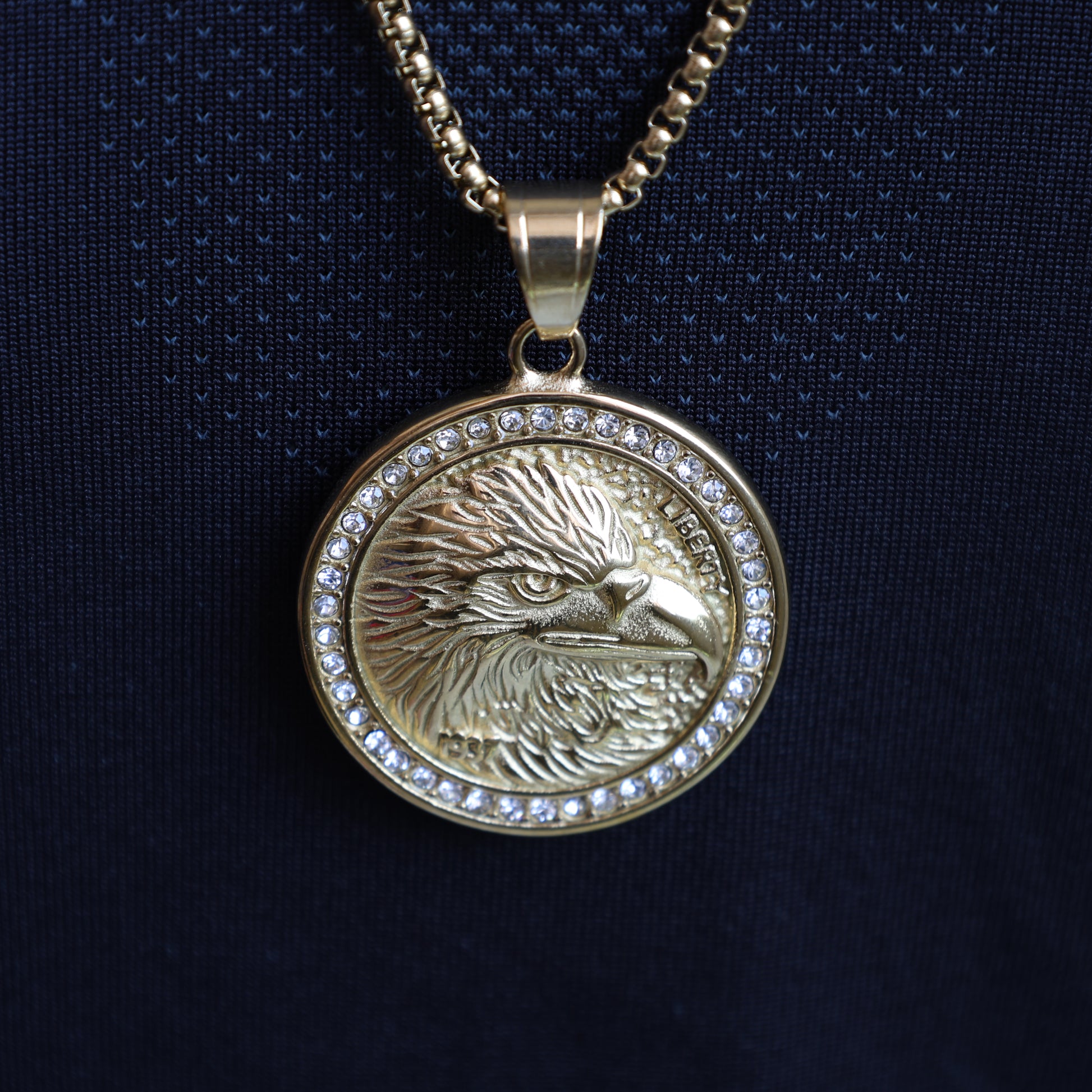 Eagle Medallion Necklace - image 3