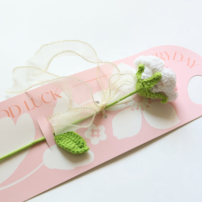 Crochet Single Flower Bouquet Charm - image 5