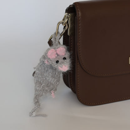 Crochet Mouse Bag Charm - image 6