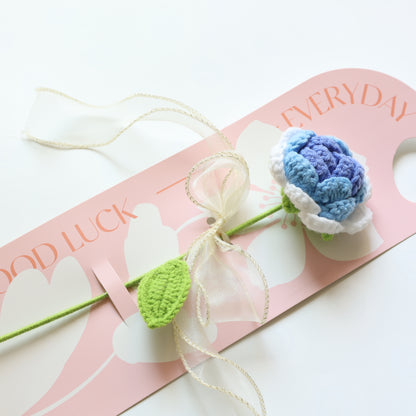 Crochet Single Flower Bouquet Charm - image 4