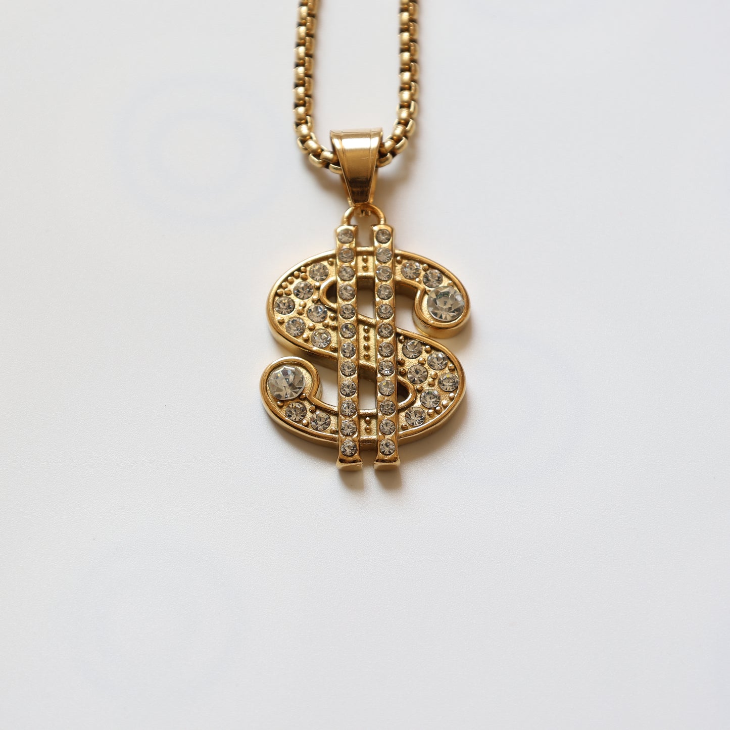 Dollar Sign Pendant Necklace - image 3