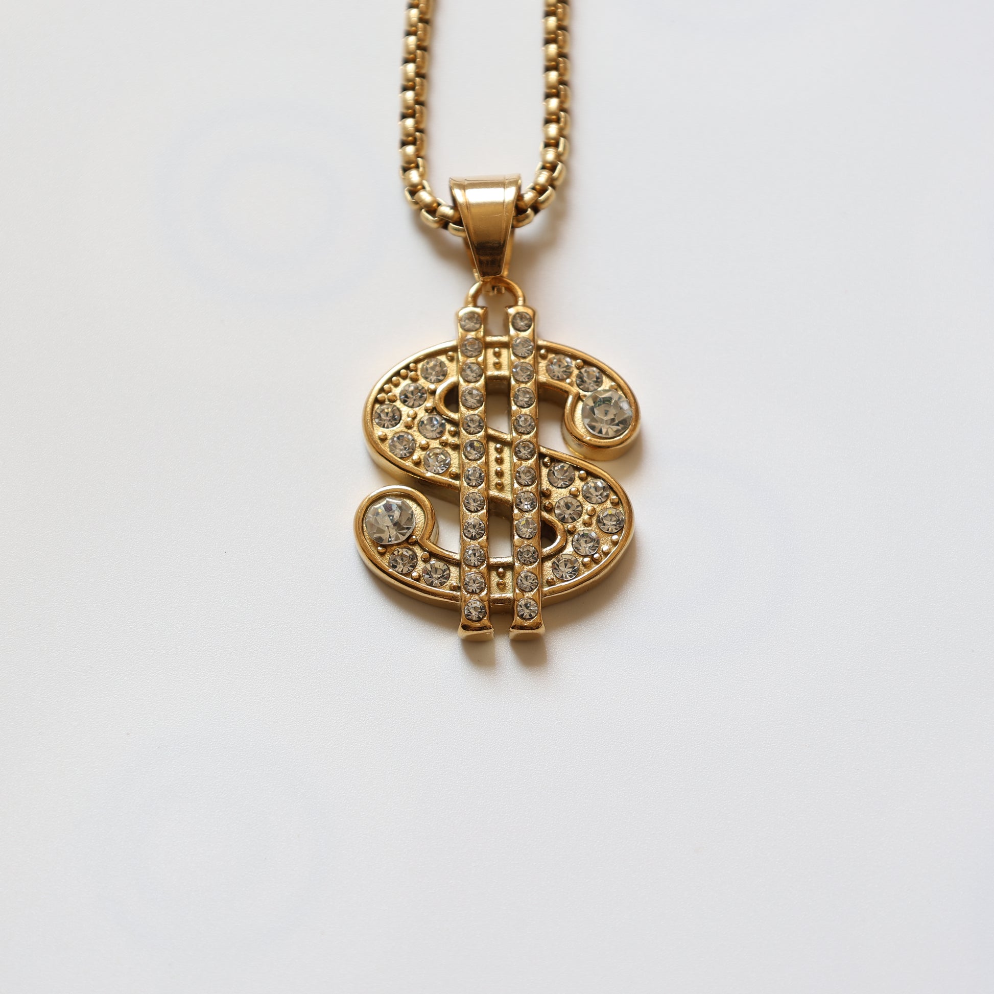 Dollar Sign Pendant Necklace - image 3