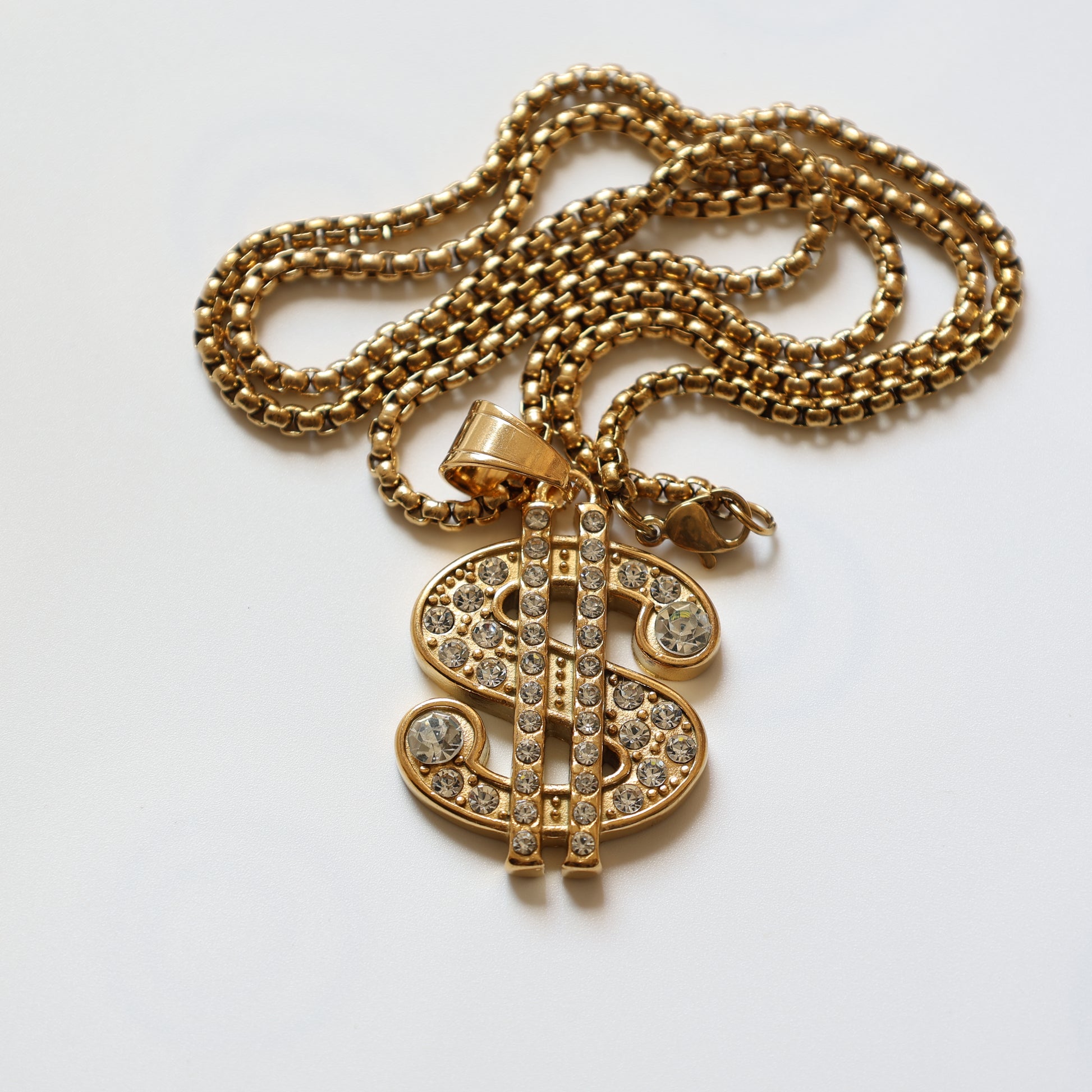 Dollar Sign Pendant Necklace - image 4