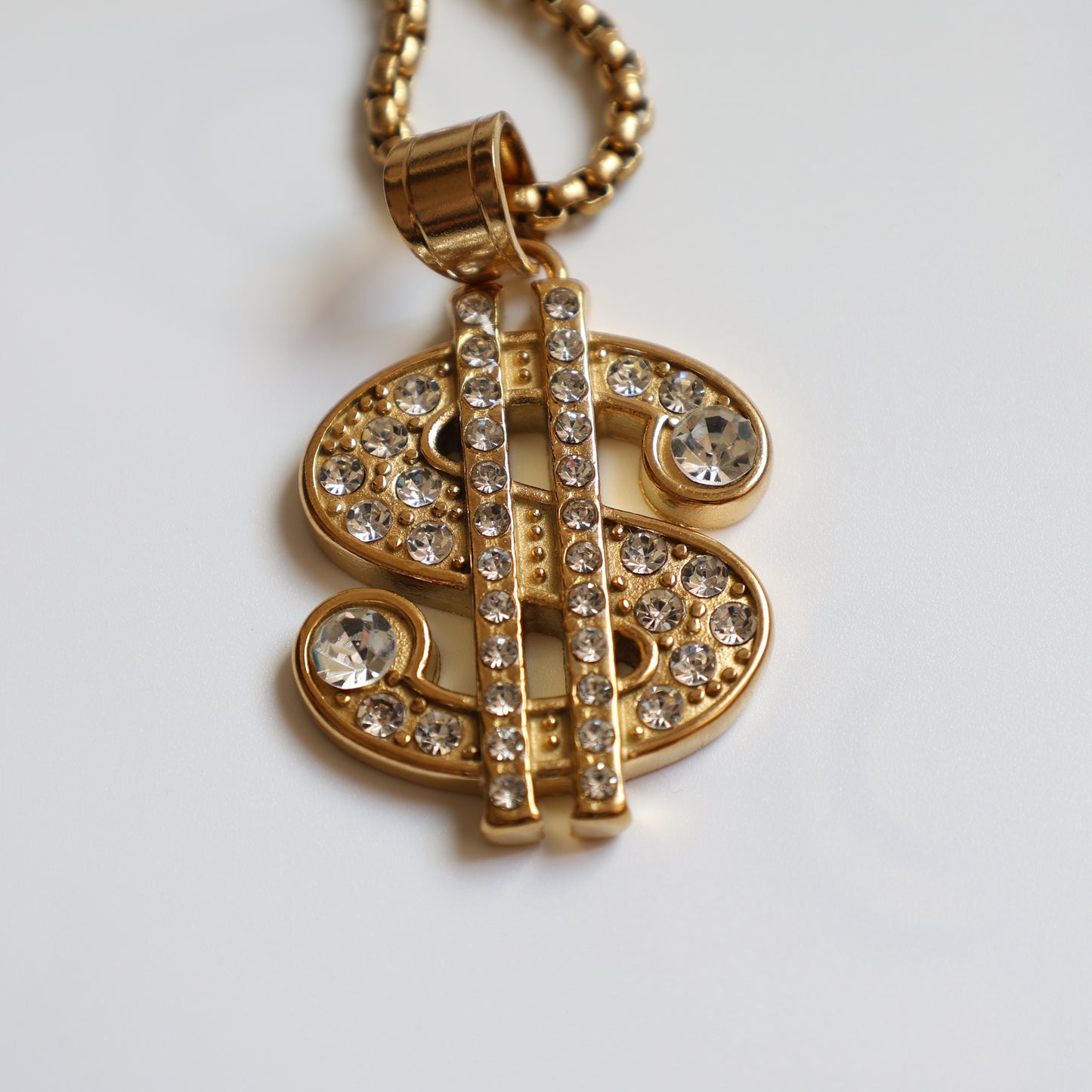Dollar Sign Pendant Necklace - image 2