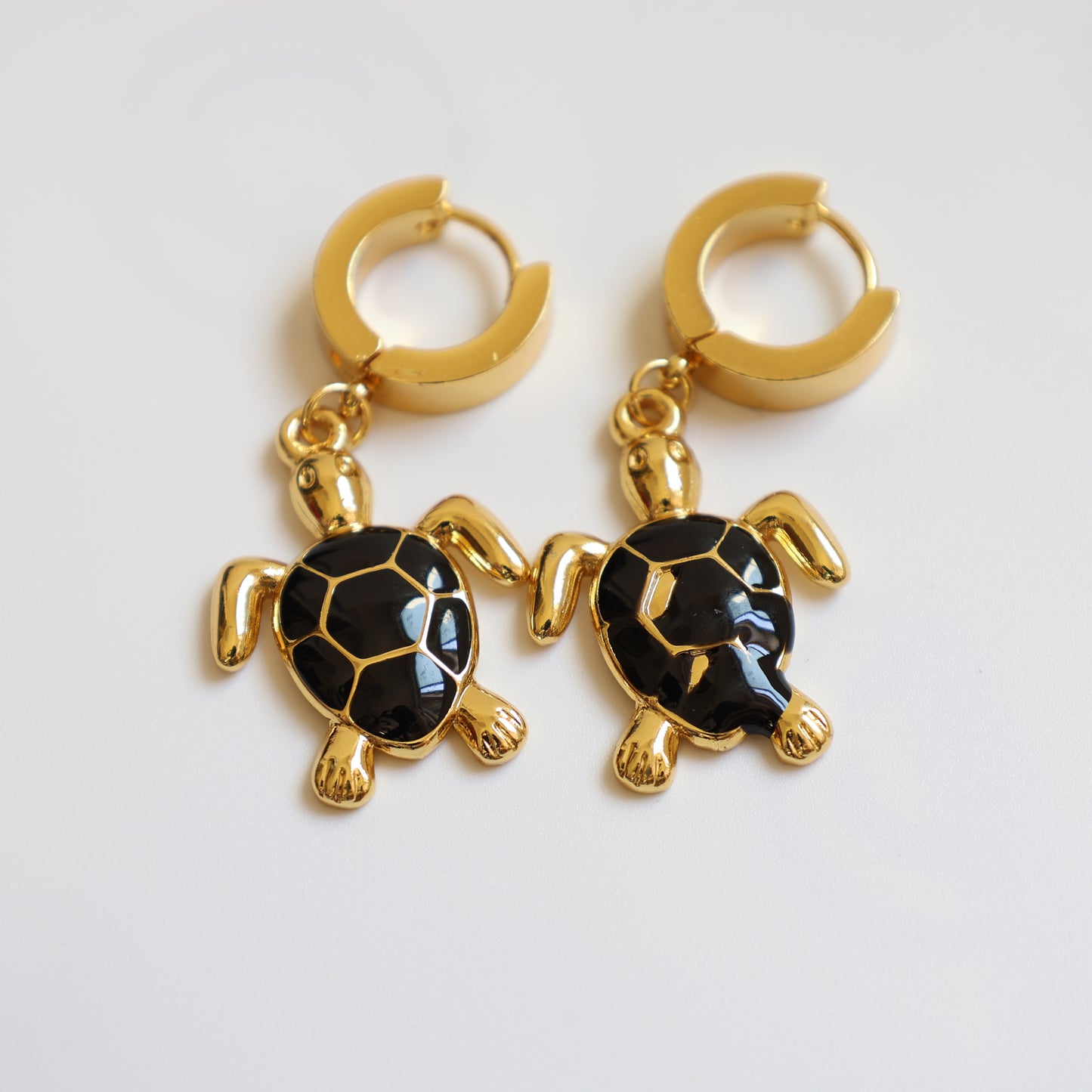 Sea Turtle Huggie Earrings - image 8