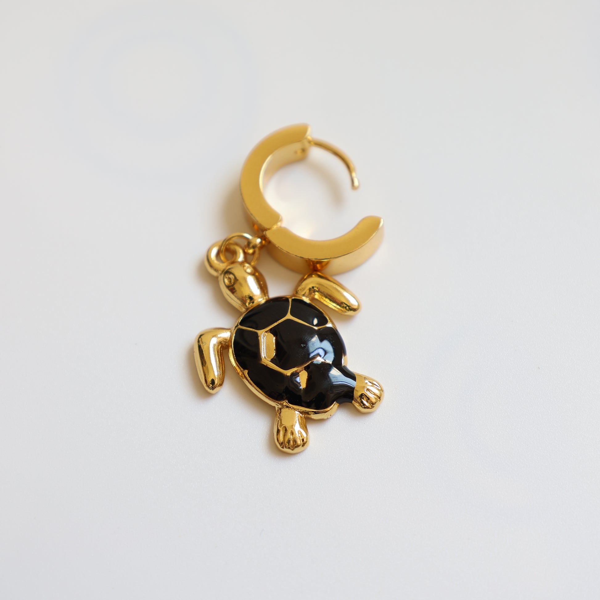 Sea Turtle Huggie Earrings - image 11
