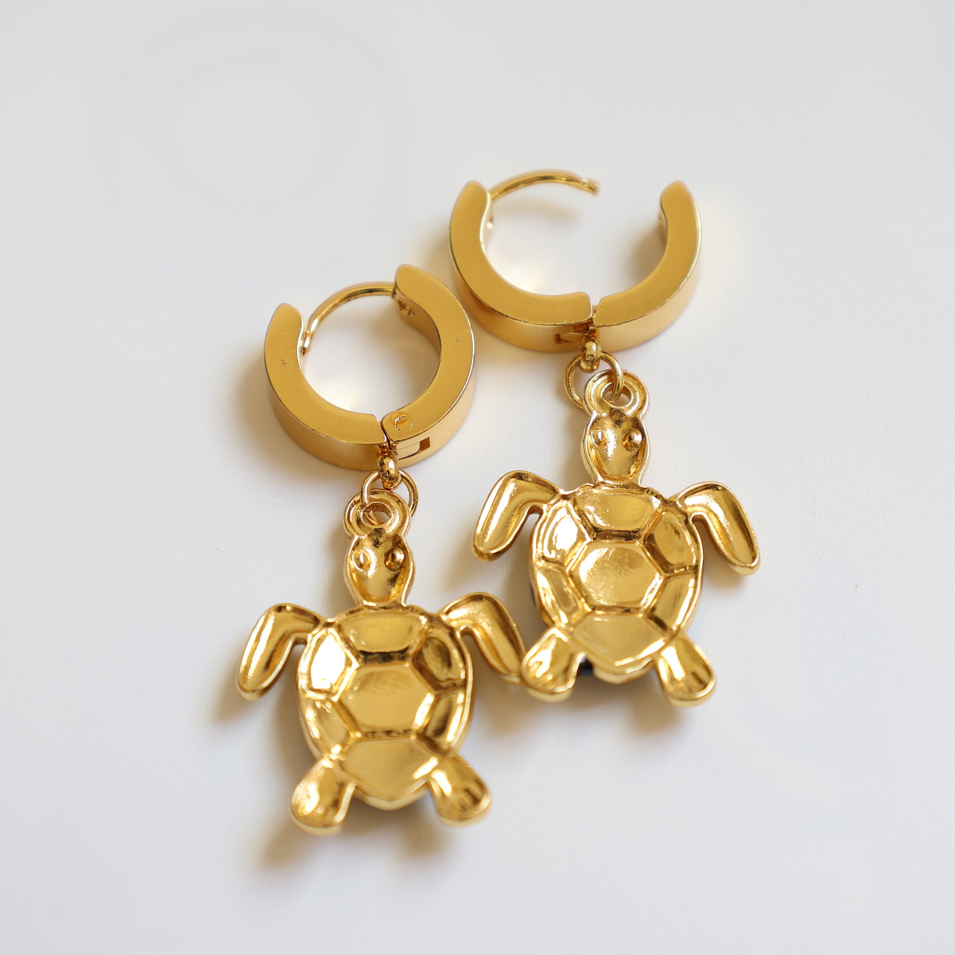 Sea Turtle Huggie Earrings - image 12