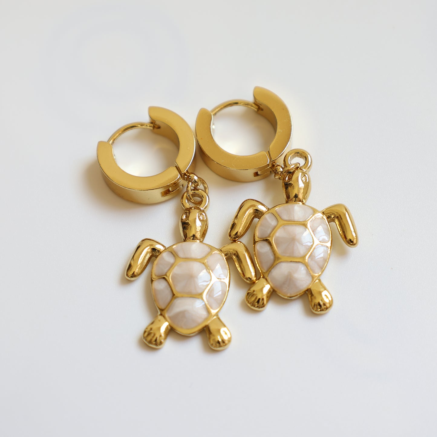 Sea Turtle Huggie Earrings - image 3
