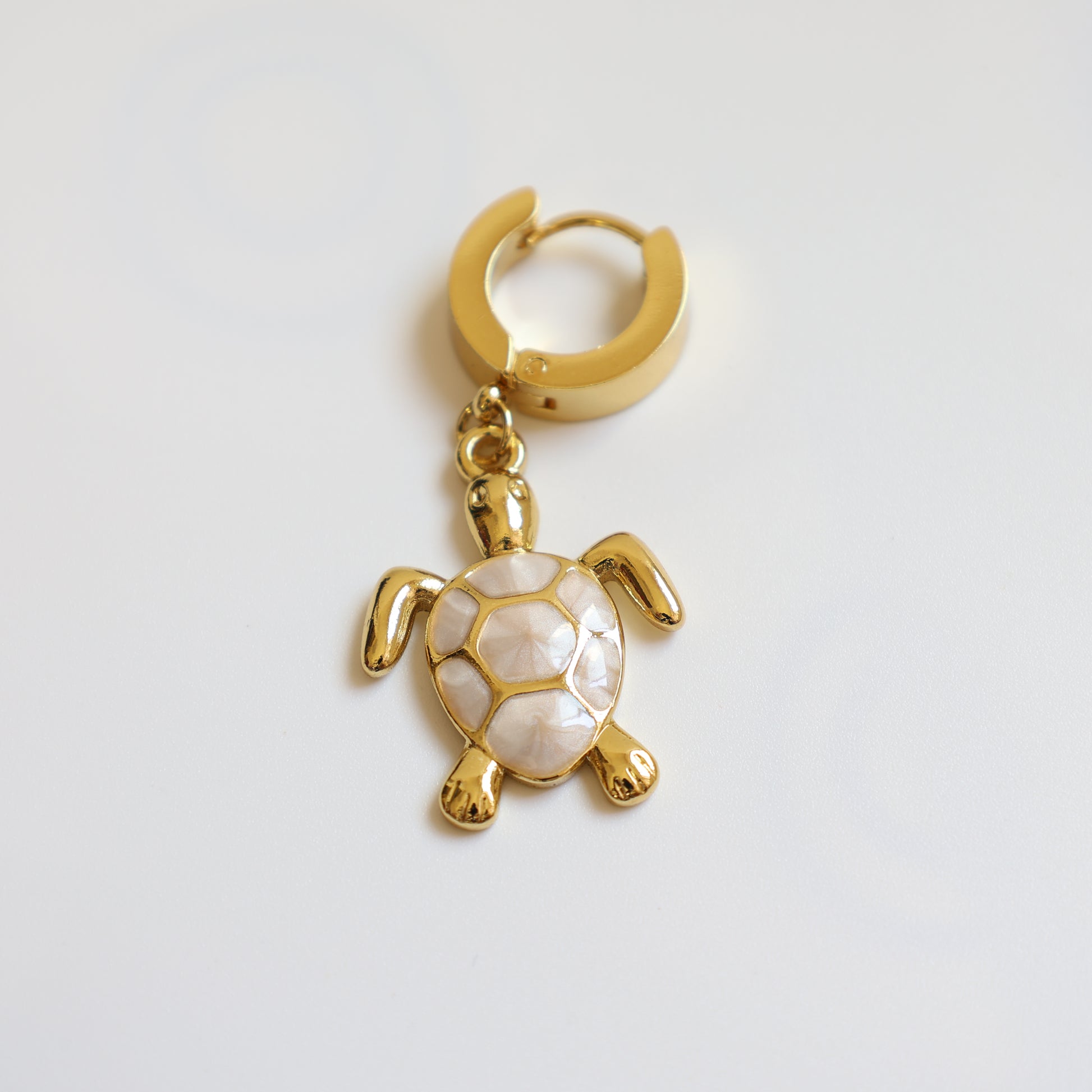 Sea Turtle Huggie Earrings - image 5