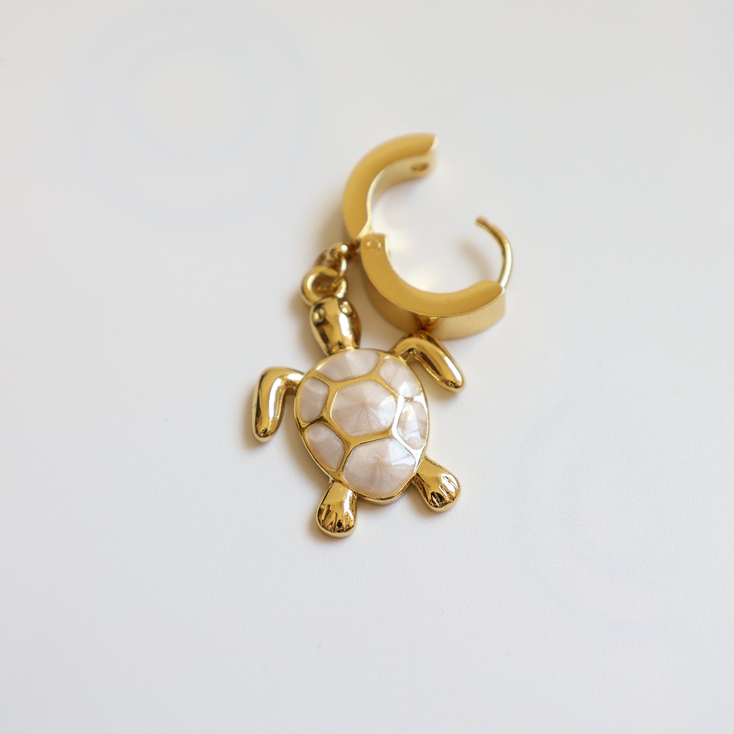 Sea Turtle Huggie Earrings - image 6