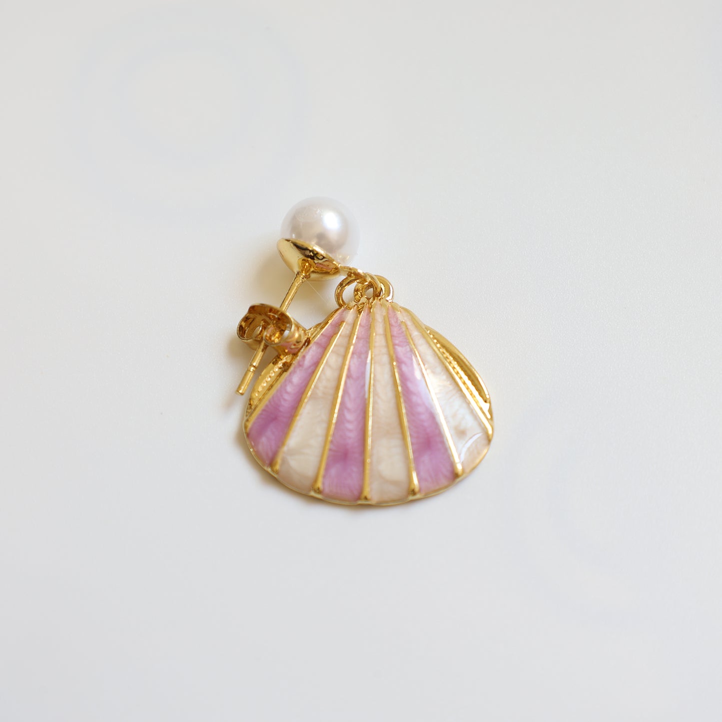 Shell Stud Earrings - image 5