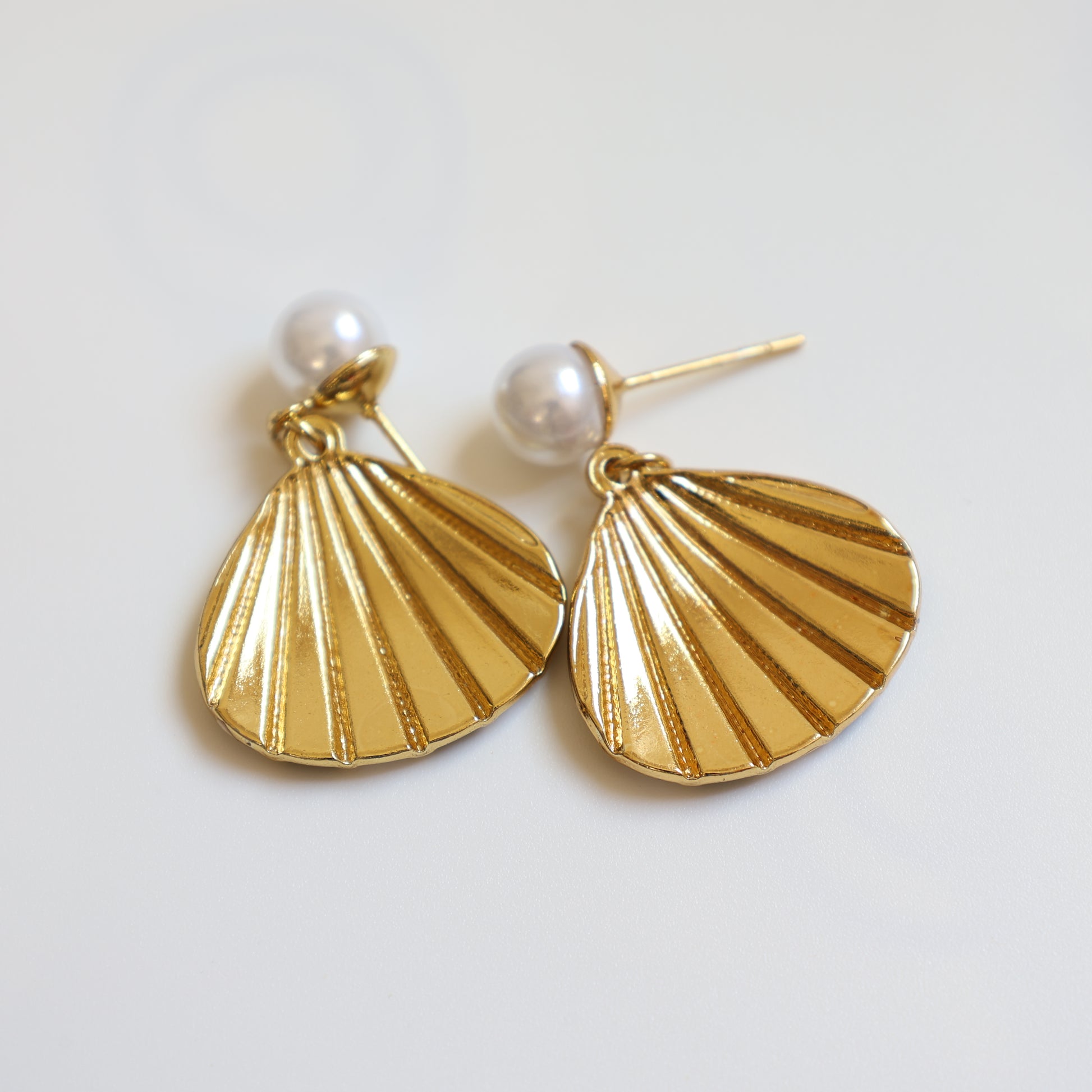 Shell Stud Earrings - image 11