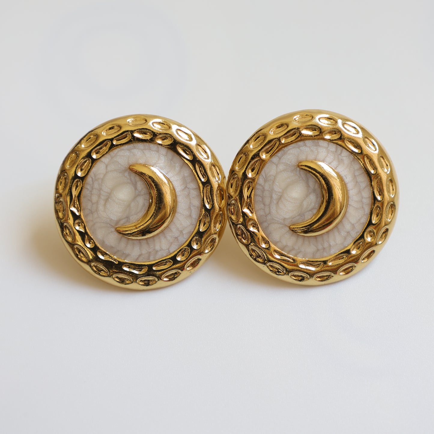 Moon Stud Earrings - image 3
