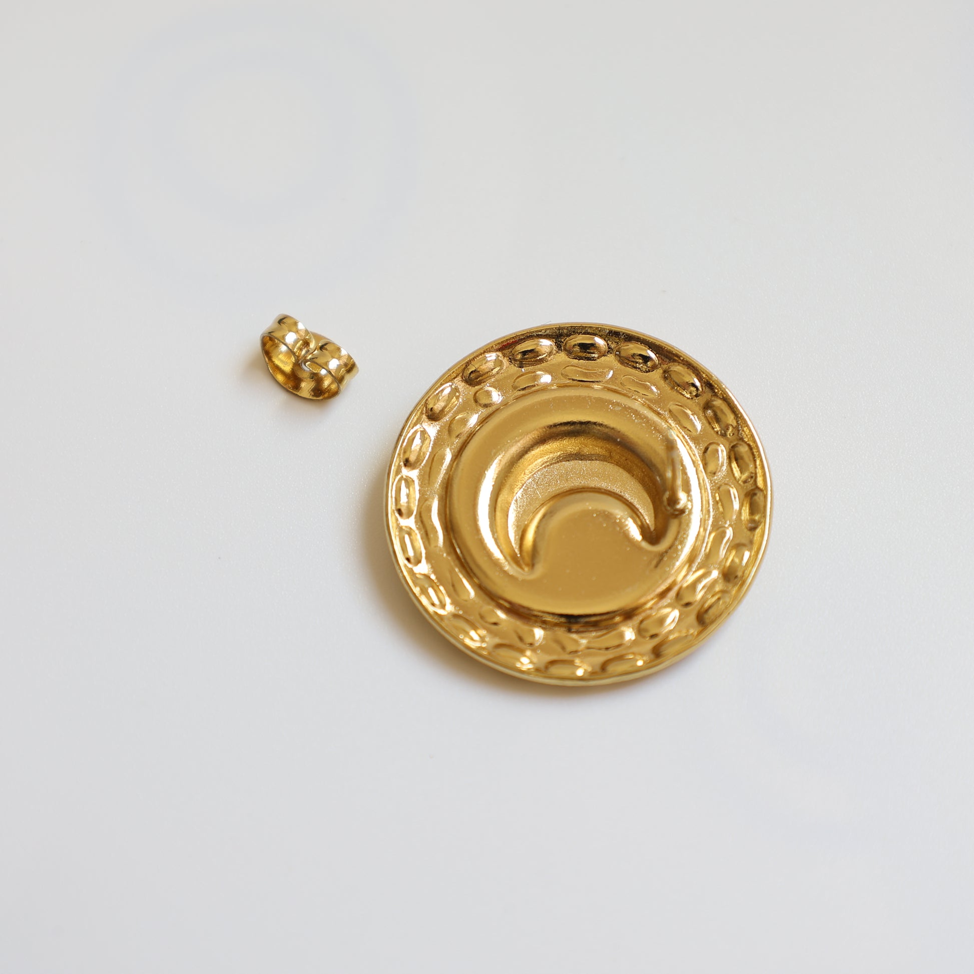 Moon Stud Earrings - image 7